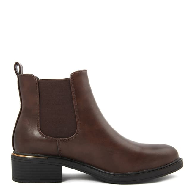 Brown Heeled Chelsea Boots - BrandAlley