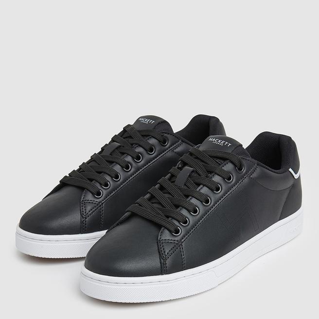 Black Low Top Branded Trainers BrandAlley