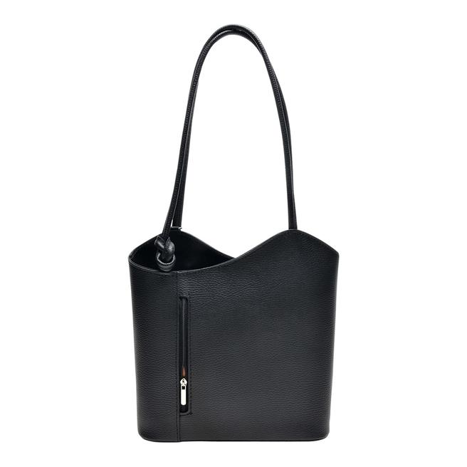 Black Leather Top Handle Bag BrandAlley