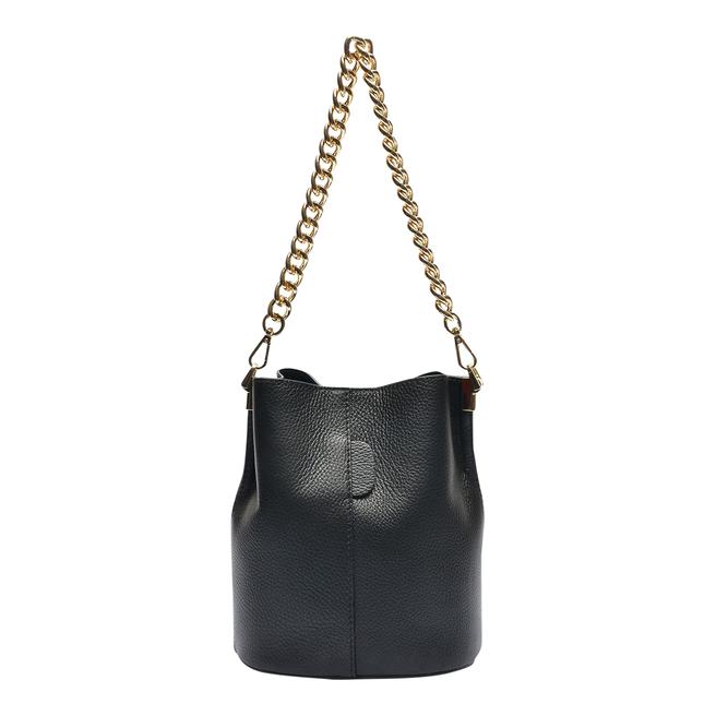 Black Italian Leather Shoulder Bag BrandAlley
