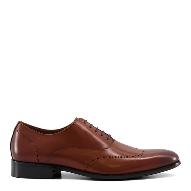Brown Sycon Leather Oxford Shoe - BrandAlley