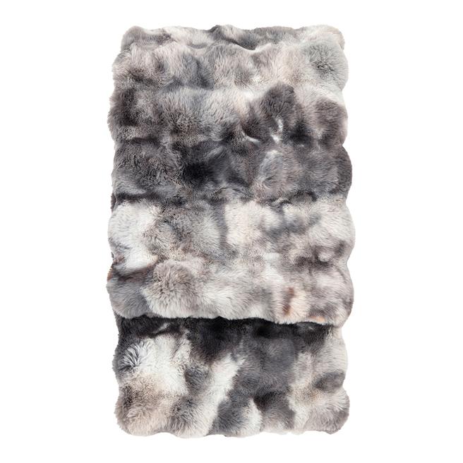 Marshmallow Marble Rabbit Fur Throw BrandAlley