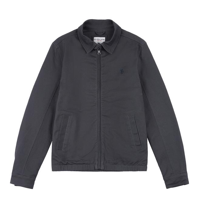 Charcoal Harrington Cotton Jacket BrandAlley