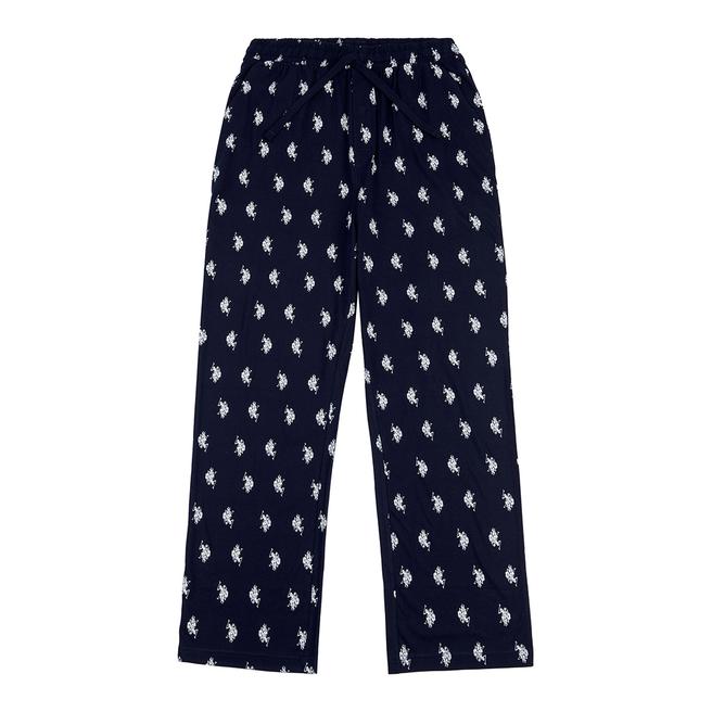 Navy All Over Print Cotton Pyjama Bottoms BrandAlley