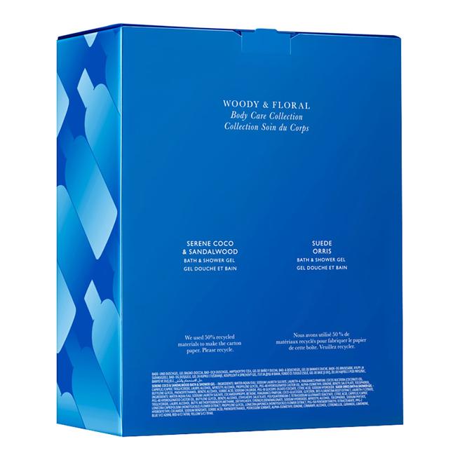 Serene Coco & Sandalwood and Suede Orris Body Wash Duo 300ml BrandAlley