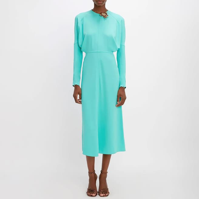 Turquoise Dolman Midi Dress - BrandAlley