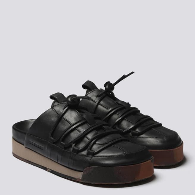 Ladies Black Sneaker 75 Nubuck Slide - BrandAlley