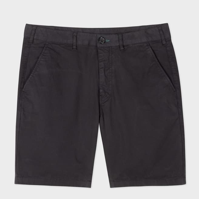 Black Smart Cotton Blend Shorts - BrandAlley