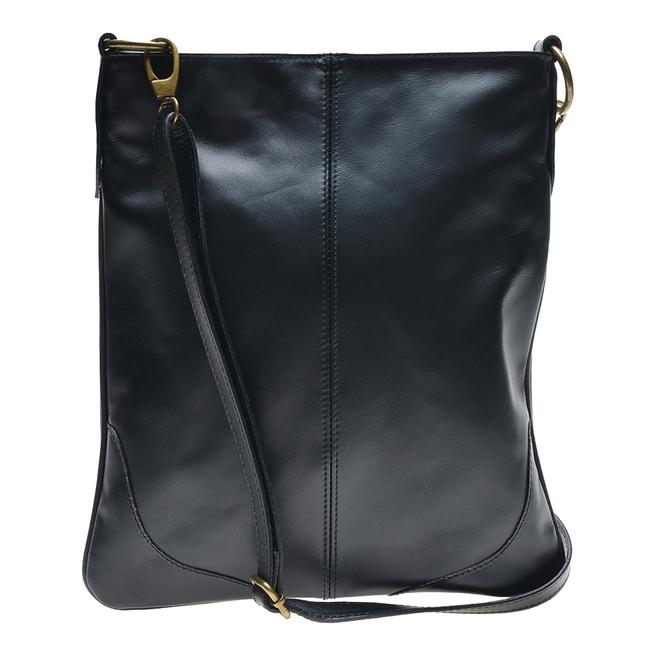 Black Italian Leather Shoulder Bag BrandAlley