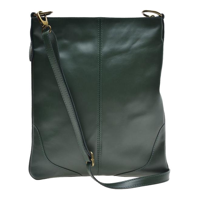 Green Italian Leather Shoulder Bag BrandAlley