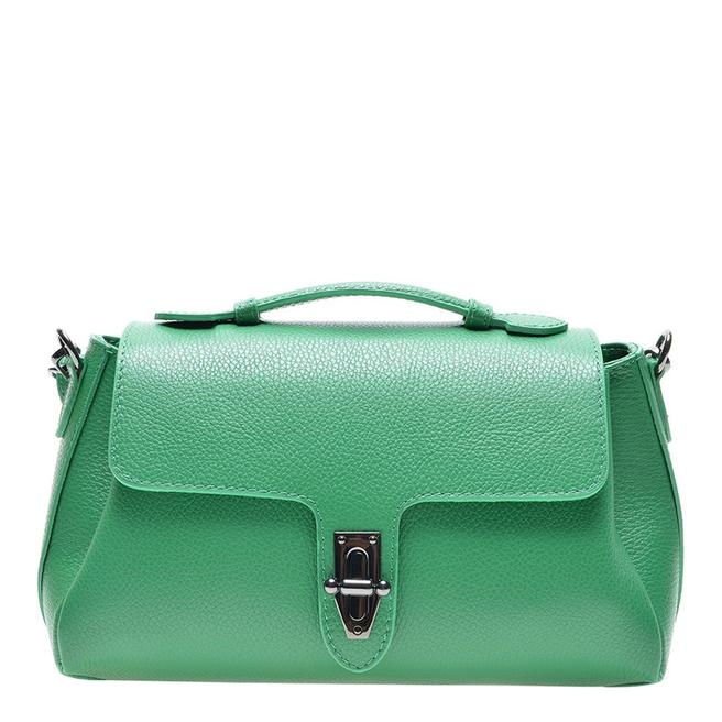 Green Italian Leather Shoulder bag BrandAlley