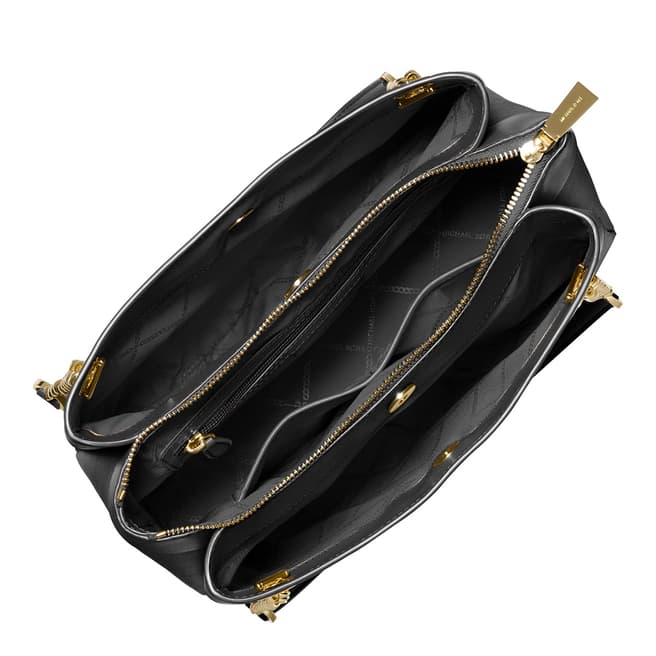 Black Lori Medium Chain Shoulder Tote - Handbags - Accessories ...