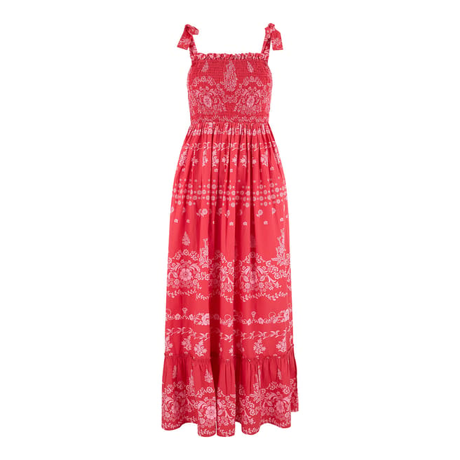 Red Florence Maxi Sun Dress - BrandAlley