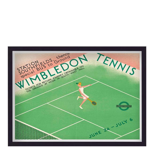Vintage London Transport Wimbledon Tennis Southfields No4 Print BrandAlley