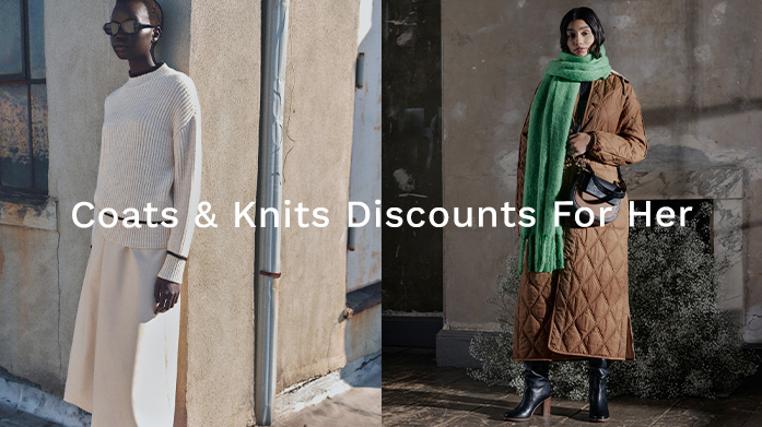 Coats & Knits Discounts For Her
