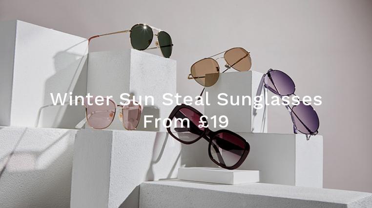 Winter Sun Steals: Sunglasses From £19