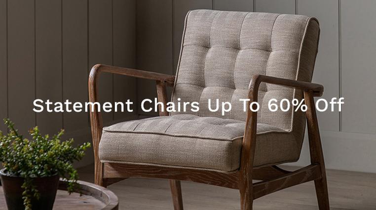 Statement Chairs: Up to 60% Off