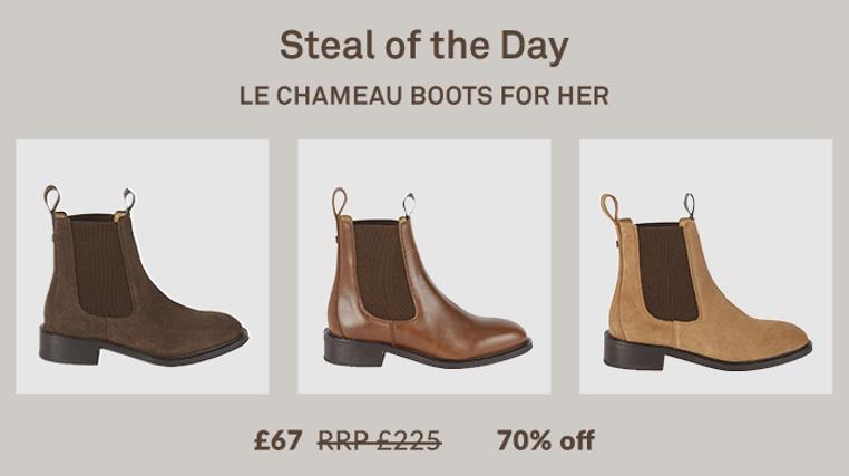 SOTD: Le Chameau Boots For Her. 70% Off