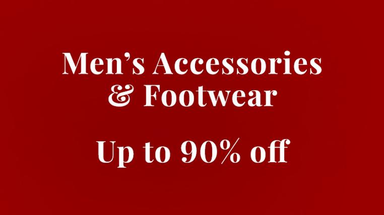 Men's Accessories & Footwear Clearance