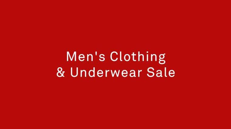 Men's Clothing & Underwear Sale