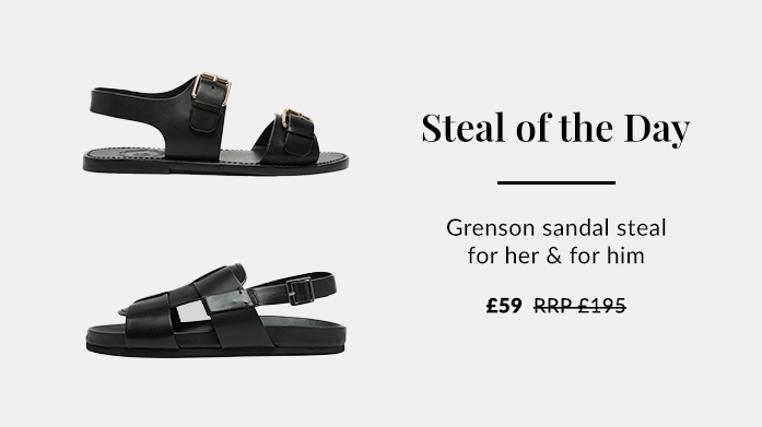 Grenson Sandal Steal For Him & Her!
