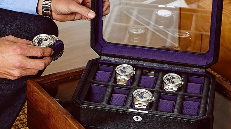 Men's Luxury Wolf Watch & Jewellery Storage