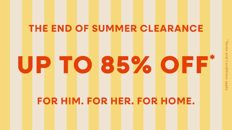The End Of Summer Clearance