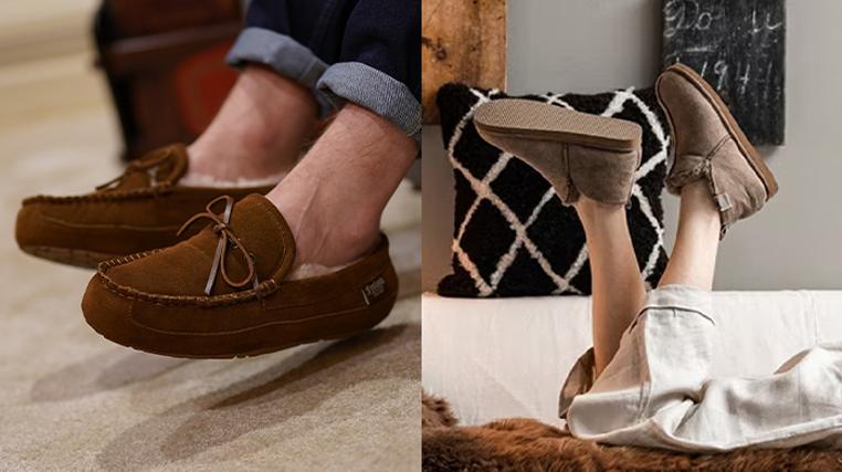 New! Sheepskin Slippers For Him & Her