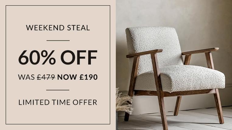 Weekend Steal: Luxury Linen Armchairs For £190