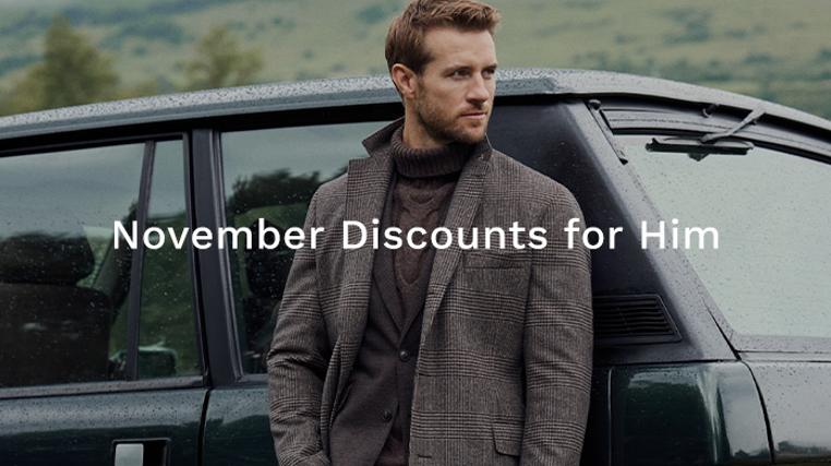 November Discounts For Him