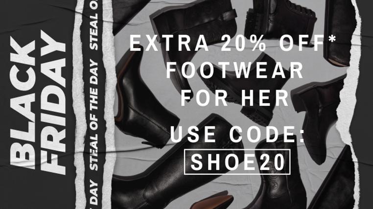20% Off Shoe Steal For Her: Russell & Bromley, Geox and More
