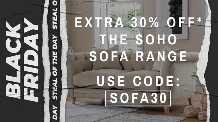 Extra 30% Off! The Soho Sofa Range by The Great Sofa Company