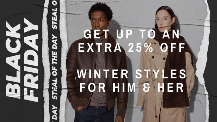 Up To 25% Extra Off Winter Styles For Him & Her