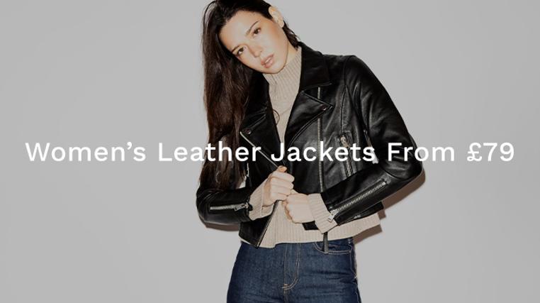 Leather Jackets From £79 For Her
