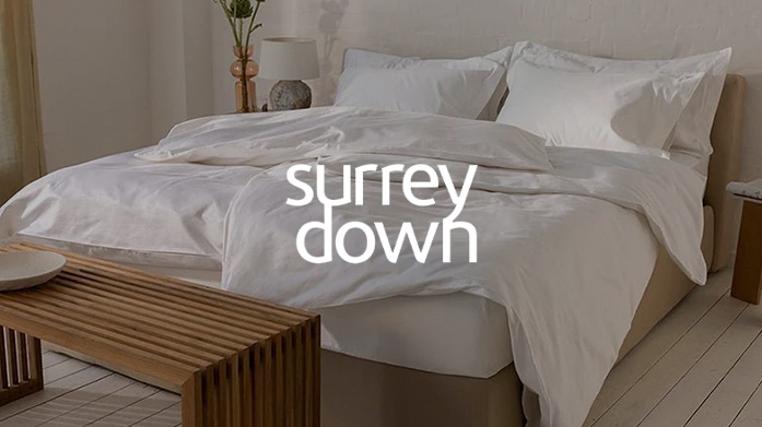 Surrey Down & Die Zudecke: Natural Filled Bedding
