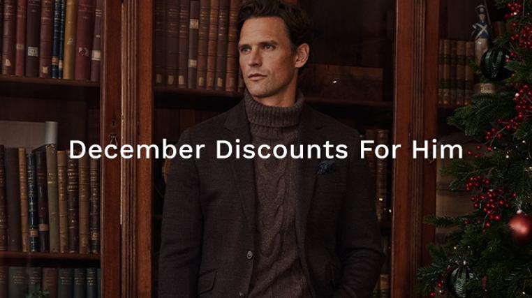 December Discounts For Him
