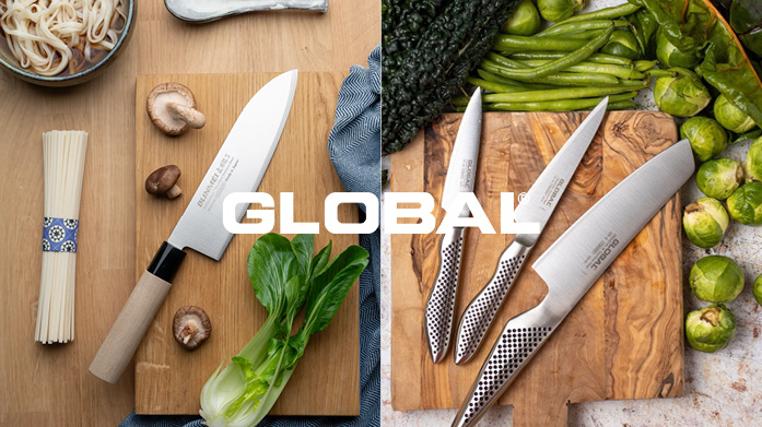 Premium Japanese Knives with Global & Bunmei