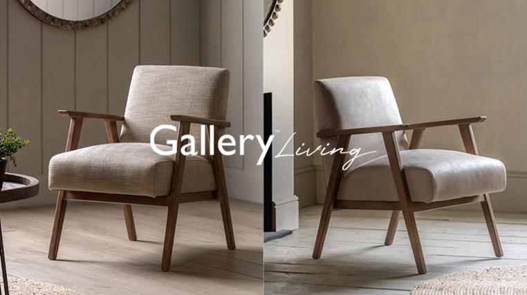 Leather & Linen Statement Seating By Gallery Living