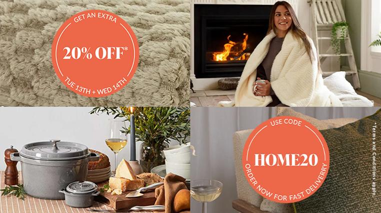 Home: 20% Off Selected Sales