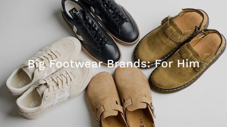Big Footwear Brands: For Him