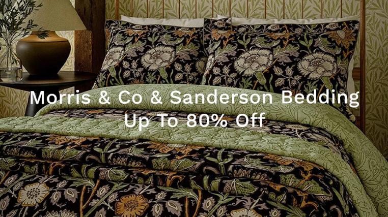 Morris & Co & Sanderson Bedding - Up to 80% Off
