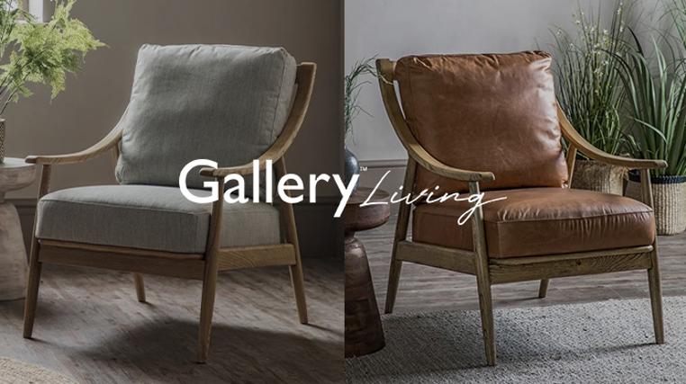 Leather & Linen Statement Seating By Gallery Living