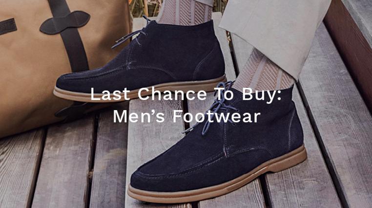 Last Chance To Buy: Men's Footwear