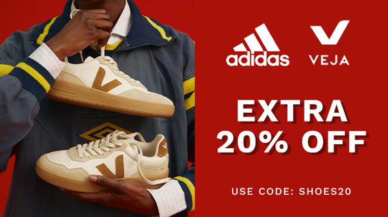 Extra 20% Off! Veja & Adidas Trainers