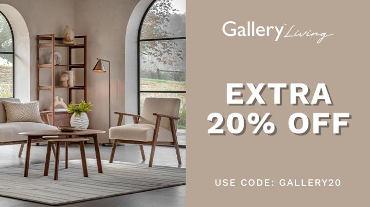 Extra 20% Off! Gallery Living Furniture