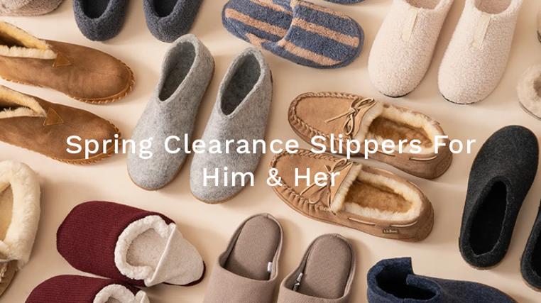 Spring Clearance: Slippers For Him & Her