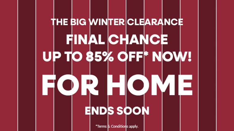 Final Clearance For The Home