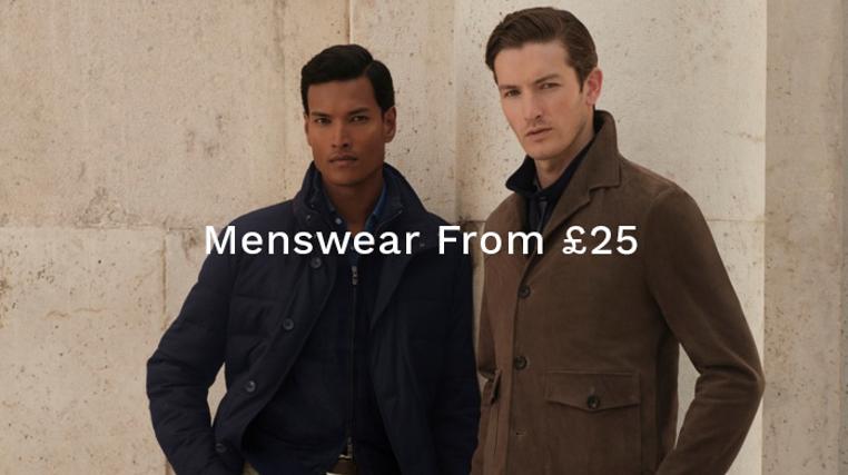 Menswear from £25