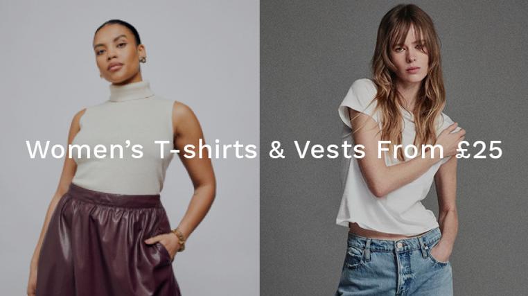Women's T-Shirts & Vests from £25