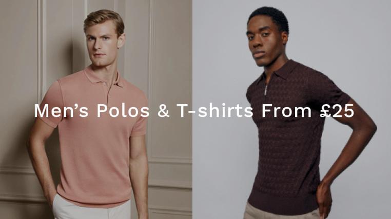 Men's Polos & T-shirts from £25